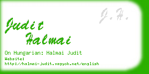 judit halmai business card